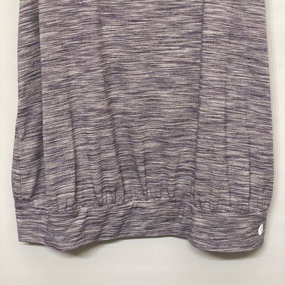 Torrid Womens Size 2 2X 18/20 Active Tank Space Dye Purple Scoopneck Activewear - Picture 4 of 9